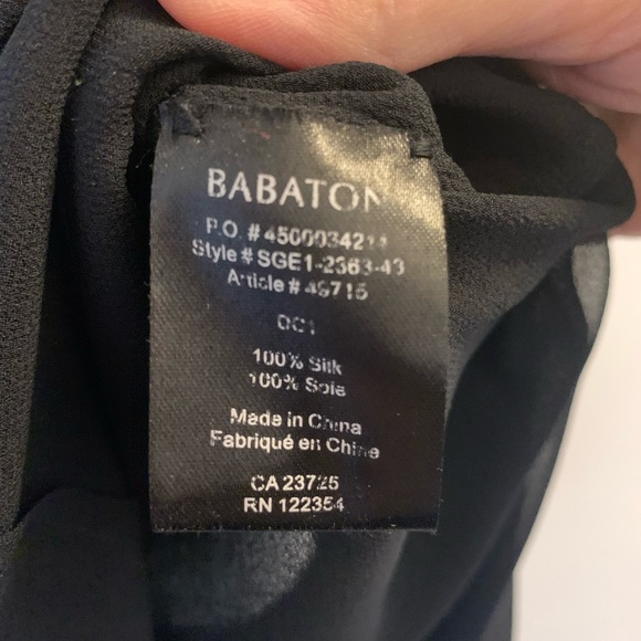 Aritzia 100% Silk Black Babaton Blouse S - Picture 5 of 7